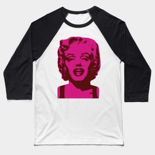 Iconic Marilyn Monroe: Bring Glamour to Your Space! Vintage Retro Style Cranberry Version Baseball T-Shirt